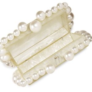 Cult Gaia Eos Acyrlic Box Clutch Purse